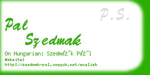 pal szedmak business card